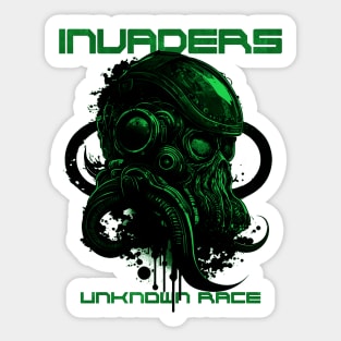 Invaders Unknown Race Sticker